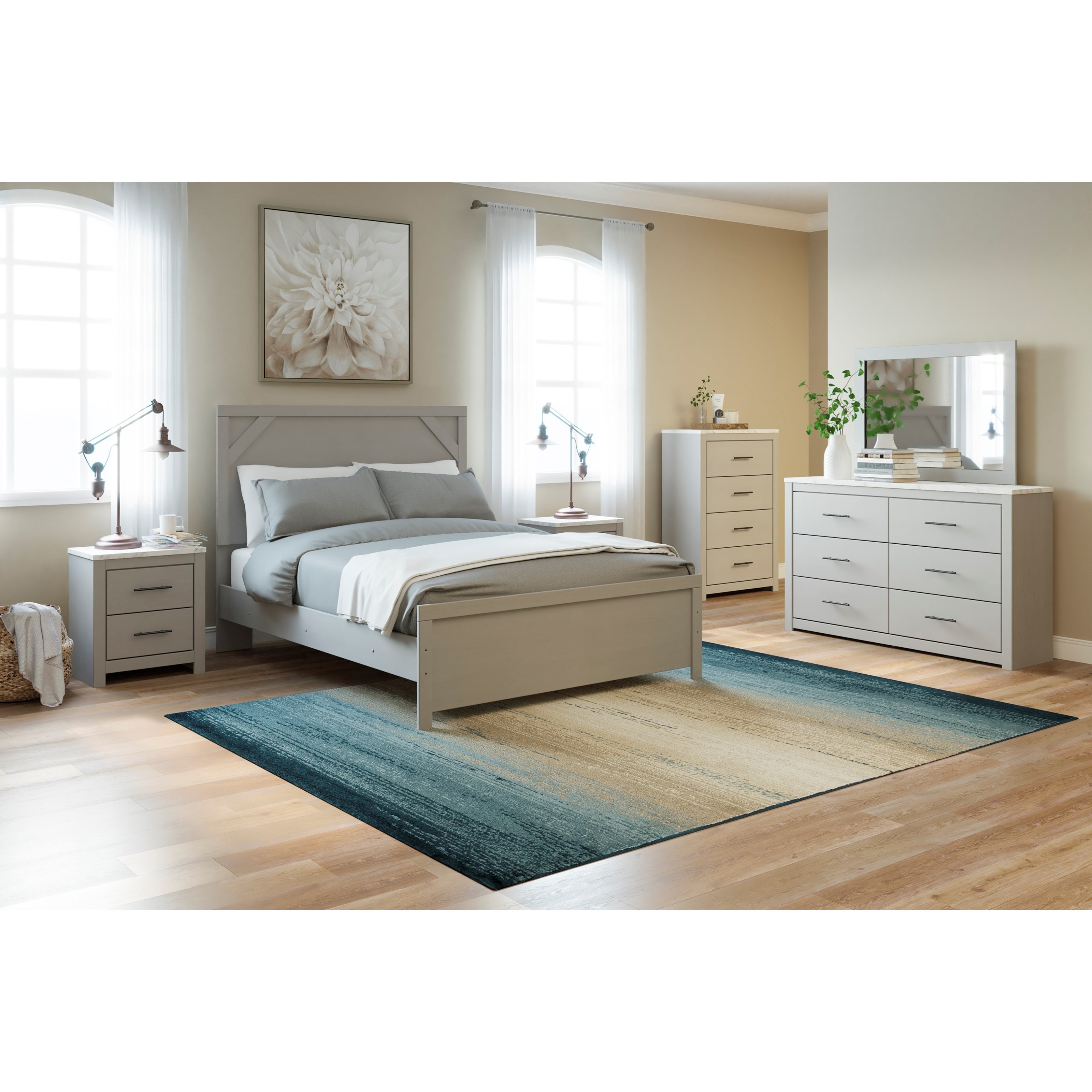 Signature Design by Ashley Cottenburg 7pc Queen Bedroom Group Value
